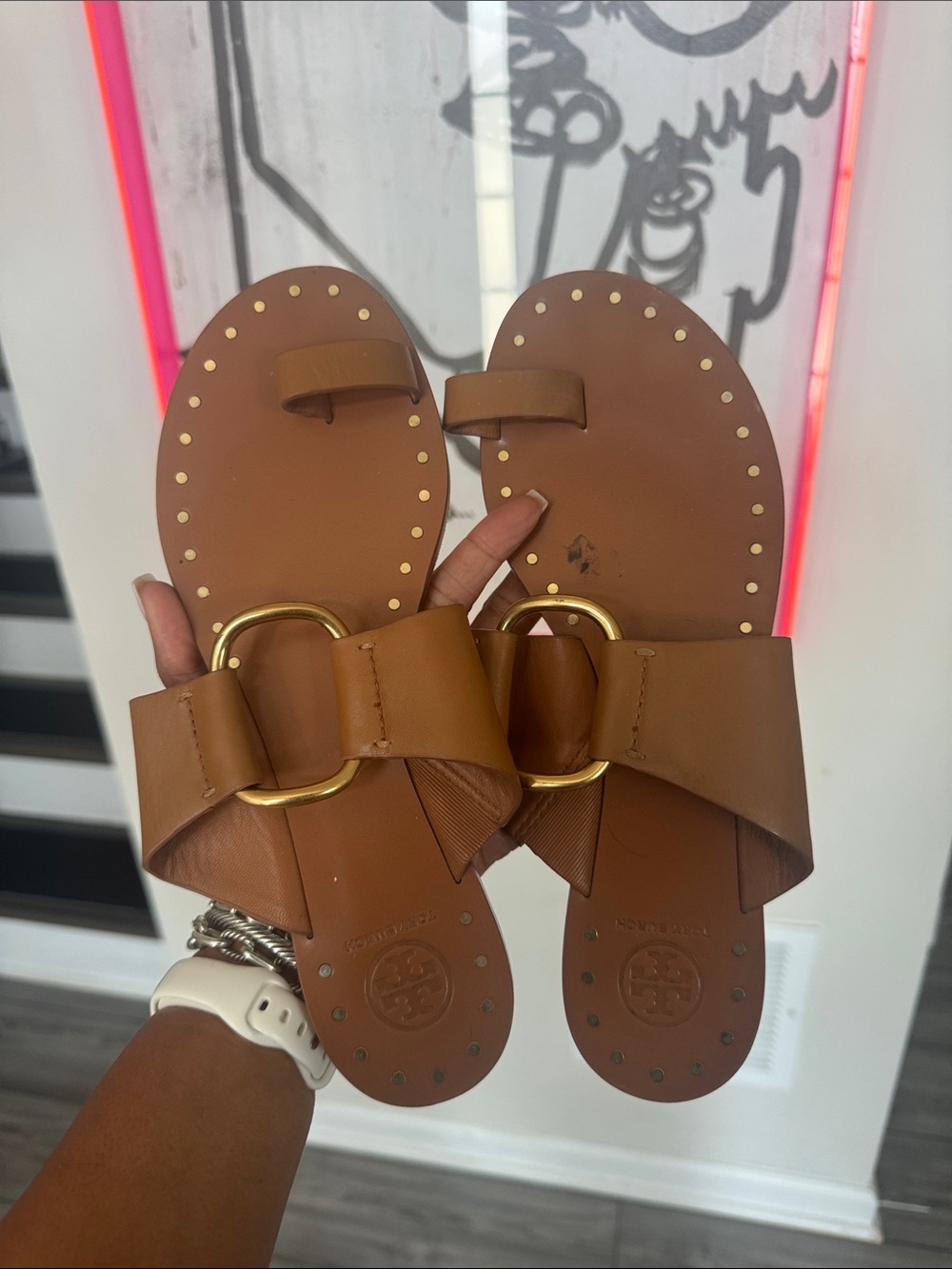 Tory Burch Brown Leather Sandal Sz. 8.5